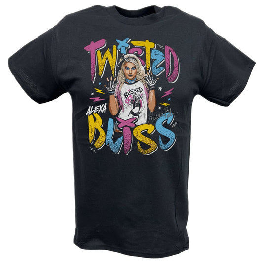 Alexa Bliss Twisted Bliss Hands Up Black T-shirt by EWS | Extreme Wrestling Shirts