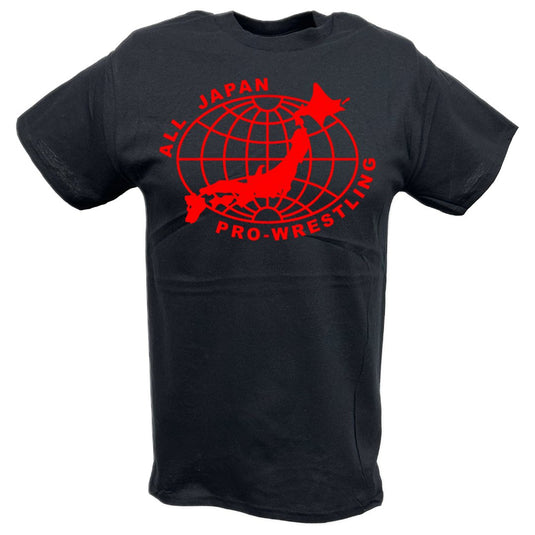 All Japan Pro Wrestling Red Logo T-shirt by EWS | Extreme Wrestling Shirts