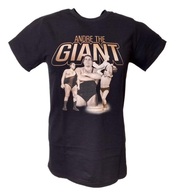 Andre the Giant 3 Pose Mens Black T-shirt Sports Mem, Cards & Fan Shop > Fan Apparel & Souvenirs > Wrestling by Andre the Giant | Extreme Wrestling Shirts