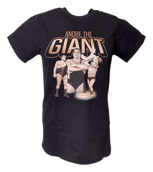 Andre the Giant 3 Pose Mens Black T-shirt Sports Mem, Cards & Fan Shop > Fan Apparel & Souvenirs > Wrestling by Andre the Giant | Extreme Wrestling Shirts