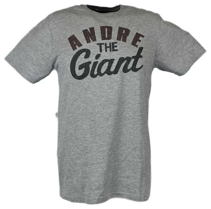 Andre the Giant Big Signature Gray T-shirt Sports Mem, Cards & Fan Shop > Fan Apparel & Souvenirs > Wrestling by Andre the Giant | Extreme Wrestling Shirts