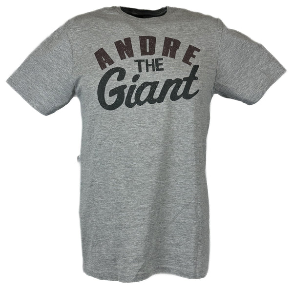 Andre the Giant Big Signature Gray T-shirt – Extreme Wrestling Shirts