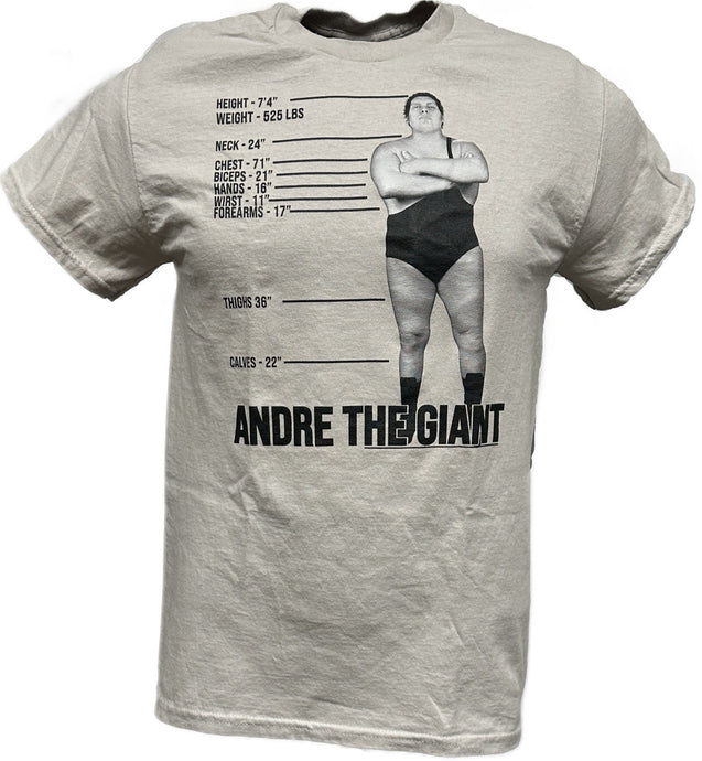 Andre the Giant Mens T-shirt Tale of the Tape Sports Mem, Cards & Fan Shop > Fan Apparel & Souvenirs > Wrestling by Andre the Giant | Extreme Wrestling Shirts