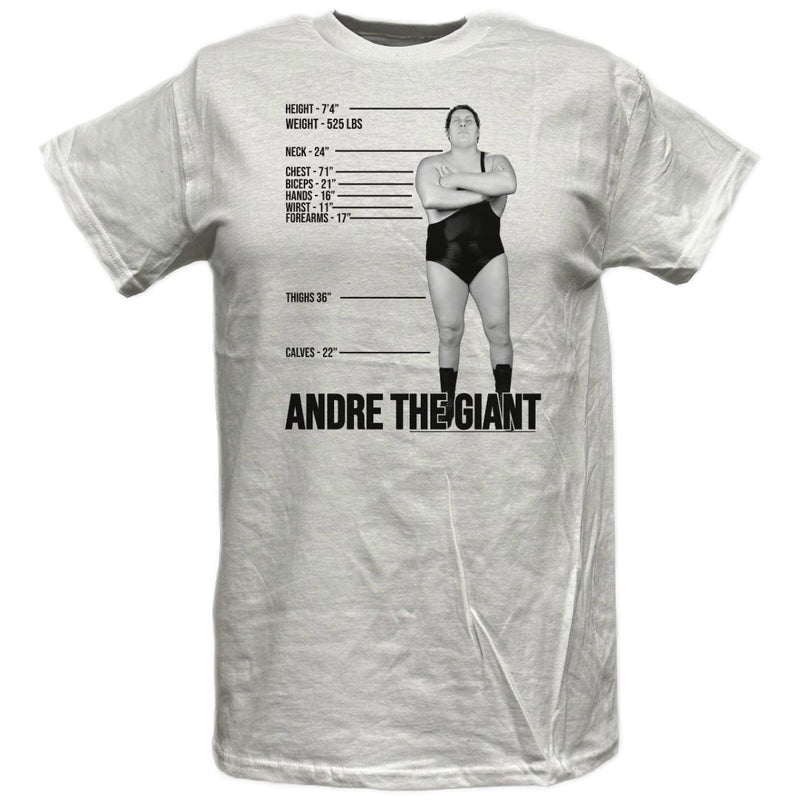 Load image into Gallery viewer, Andre the Giant Mens T-shirt Tale of the Tape Sports Mem, Cards &amp; Fan Shop > Fan Apparel &amp; Souvenirs > Wrestling by EWS | Extreme Wrestling Shirts
