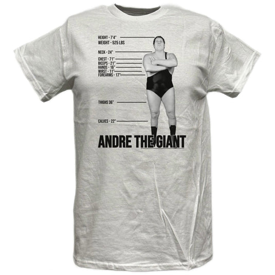 Andre the Giant Mens T-shirt Tale of the Tape Sports Mem, Cards & Fan Shop > Fan Apparel & Souvenirs > Wrestling by EWS | Extreme Wrestling Shirts
