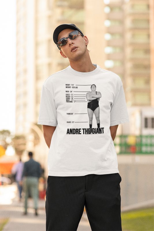 Load image into Gallery viewer, Andre the Giant Mens T-shirt Tale of the Tape Sports Mem, Cards &amp; Fan Shop > Fan Apparel &amp; Souvenirs > Wrestling by EWS | Extreme Wrestling Shirts
