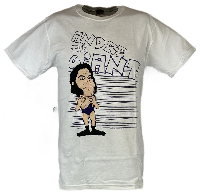 Load image into Gallery viewer, Andre the Giant Purple Pose WWE Mens White T-shirt Sports Mem, Cards &amp; Fan Shop &gt; Fan Apparel &amp; Souvenirs &gt; Wrestling by Andre the Giant | Extreme Wrestling Shirts
