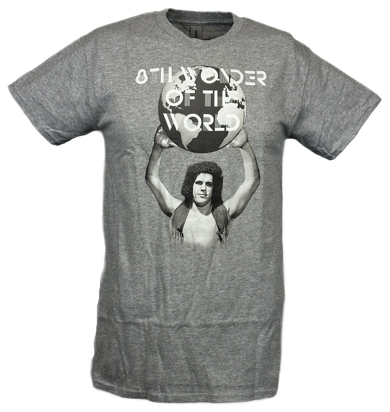 Load image into Gallery viewer, Andre the Giant Whole World In His Hands Mens Gray T-shirt Sports Mem, Cards &amp; Fan Shop &gt; Fan Apparel &amp; Souvenirs &gt; Wrestling by EWS | Extreme Wrestling Shirts
