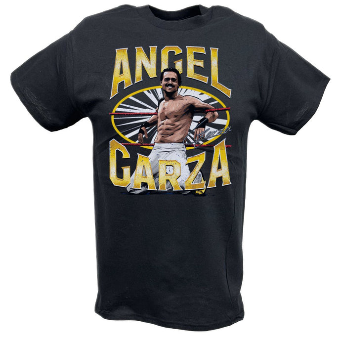 Angel Garza Ropes Black T-shirt by EWS | Extreme Wrestling Shirts