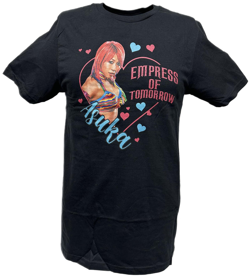 Load image into Gallery viewer, Asuka Empress of Tomorrow Black T-shirt by WWE | Extreme Wrestling Shirts
