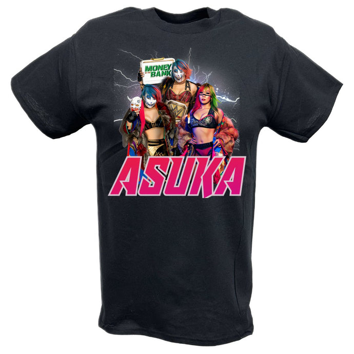 Asuka Money in the Bank Pose T-shirt by EWS | Extreme Wrestling Shirts