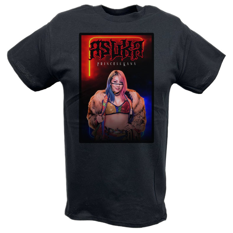 Load image into Gallery viewer, Asuka Princess Kana Black T-shirt by EWS | Extreme Wrestling Shirts
