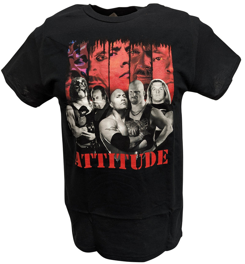 Load image into Gallery viewer, Attitude Era Stone Cold Rock Black T-shirt by WWE | Extreme Wrestling Shirts
