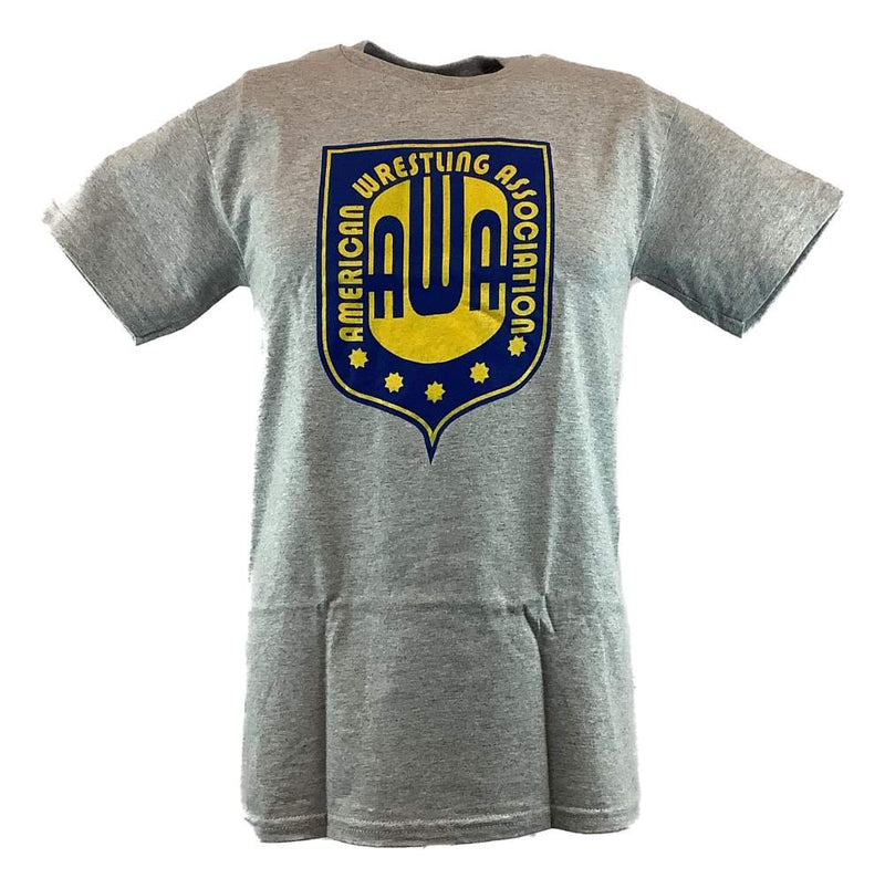 Load image into Gallery viewer, AWA American Wrestling Alliance Logo Gray Mens T-shirt Sports Mem, Cards &amp; Fan Shop &gt; Fan Apparel &amp; Souvenirs &gt; Wrestling by Hybrid Tees | Extreme Wrestling Shirts
