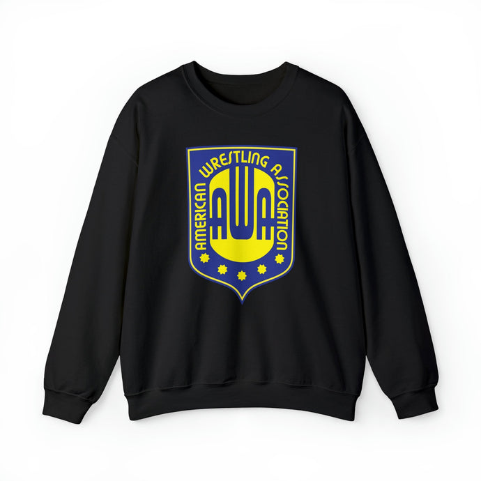 AWA American Wrestling Alliance Logo Mens Black Sweater Sweatshirt by WWE | Extreme Wrestling Shirts