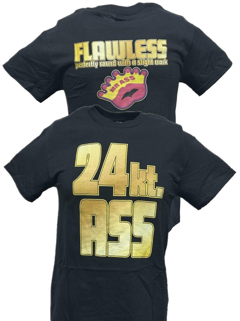 Load image into Gallery viewer, Bad Ass Billy Gunn 24kt Flawless Black T-shirt by WWE | Extreme Wrestling Shirts
