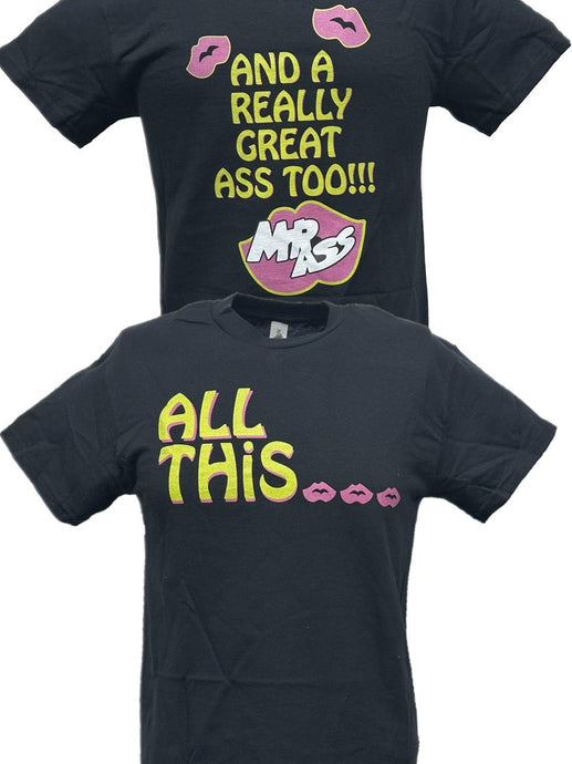 Badass Billy Gunn All This and a Great Ass Too Black T-shirt by WWE | Extreme Wrestling Shirts