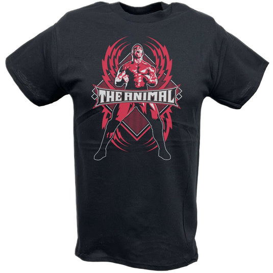 Batista The Animal Red Fury Black T-shirt by EWS | Extreme Wrestling Shirts