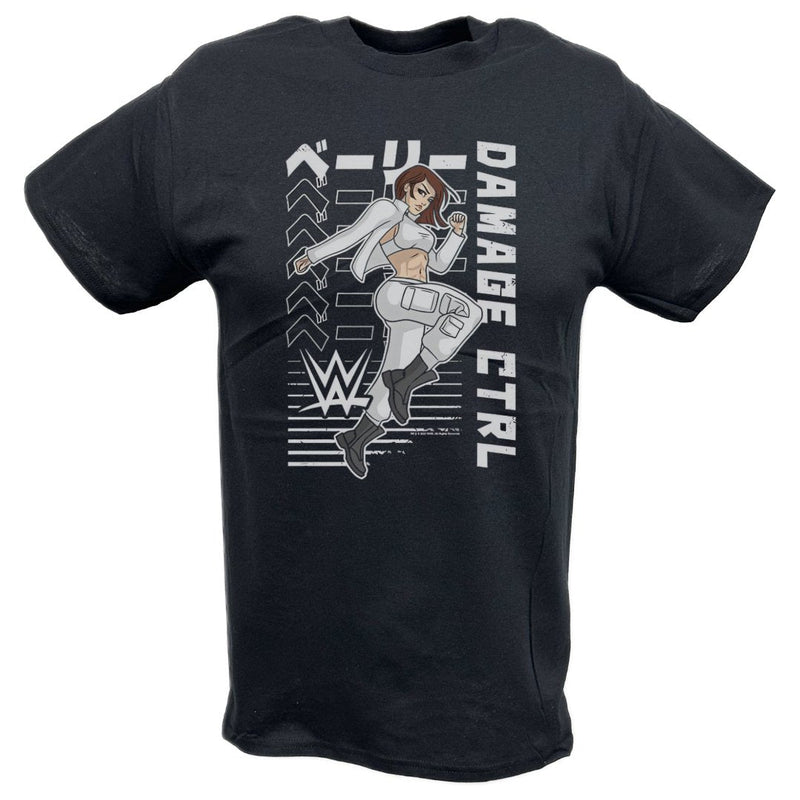 Load image into Gallery viewer, Bayley Damage Ctrl Flying Knee Black T-shirt by EWS | Extreme Wrestling Shirts
