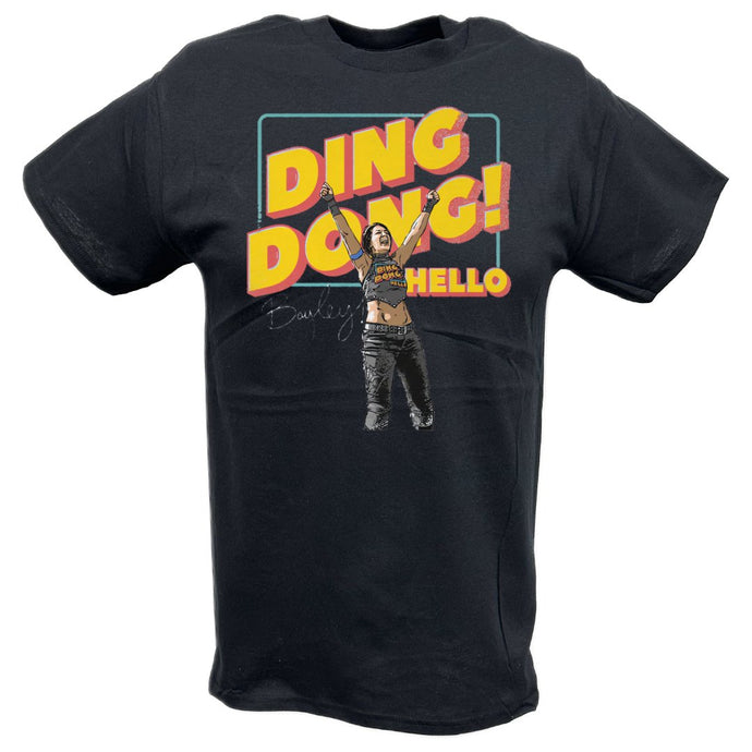 Bayley Ding Dong Hello Black T-shirt by EWS | Extreme Wrestling Shirts