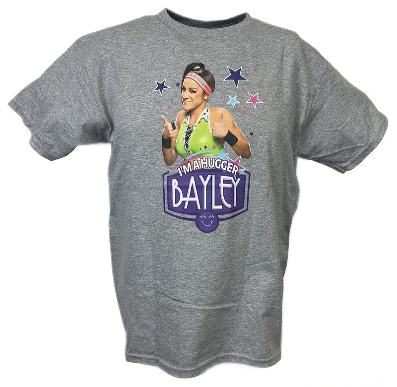 Load image into Gallery viewer, Bayley I&#39;m a Hugger Superstar Youth Kids Grey T-shirt by WWE | Extreme Wrestling Shirts
