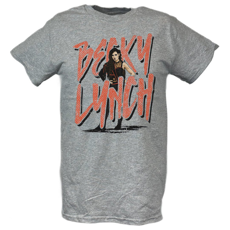 Load image into Gallery viewer, Becky Lynch Big Name Grey T-shirt by EWS | Extreme Wrestling Shirts
