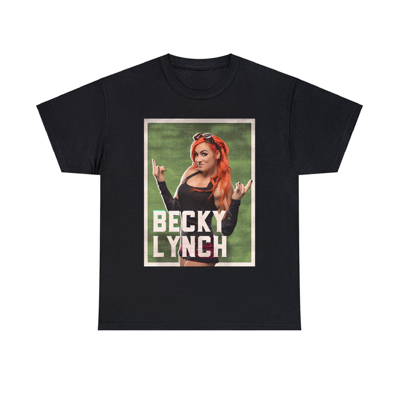 Load image into Gallery viewer, Becky Lynch Steampunk Style Black T-shirt by EWS | Extreme Wrestling Shirts
