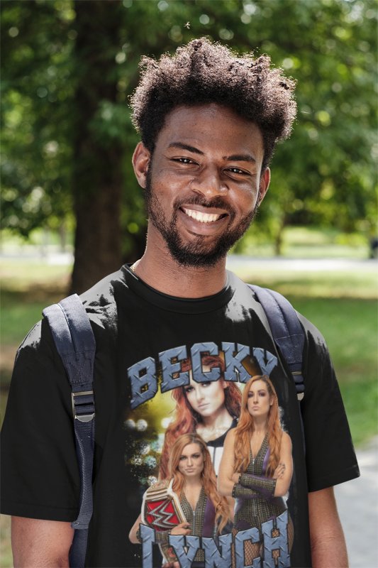 Becky Lynch Superstar Black T-shirt by EWS | Extreme Wrestling Shirts