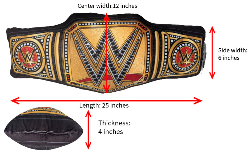 Load image into Gallery viewer, Big League Pillows WWE Undisputed Championship Belt Pillow Officially Licensed by EWS | Extreme Wrestling Shirts
