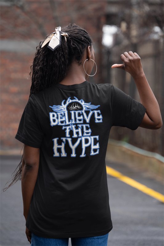 Load image into Gallery viewer, Bill Goldberg Believe the Hype T-shirt by EWS | Extreme Wrestling Shirts
