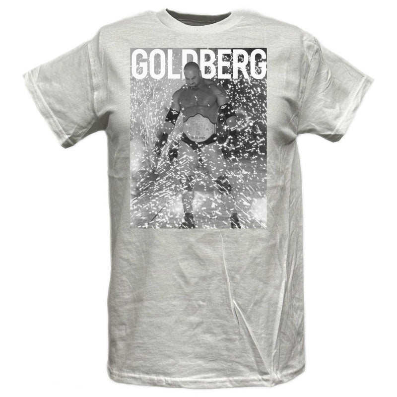 Load image into Gallery viewer, Bill Goldberg Fireworks Mens White T-shirt Sports Mem, Cards &amp; Fan Shop &gt; Fan Apparel &amp; Souvenirs &gt; Wrestling by EWS | Extreme Wrestling Shirts
