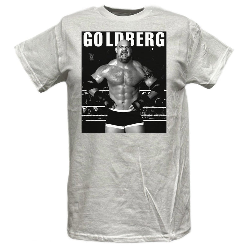 Load image into Gallery viewer, Bill Goldberg In Ring Mens White T-shirt Sports Mem, Cards &amp; Fan Shop &gt; Fan Apparel &amp; Souvenirs &gt; Wrestling by EWS | Extreme Wrestling Shirts

