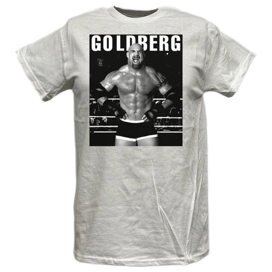 Bill Goldberg In Ring Mens White T-shirt Sports Mem, Cards & Fan Shop > Fan Apparel & Souvenirs > Wrestling by EWS | Extreme Wrestling Shirts