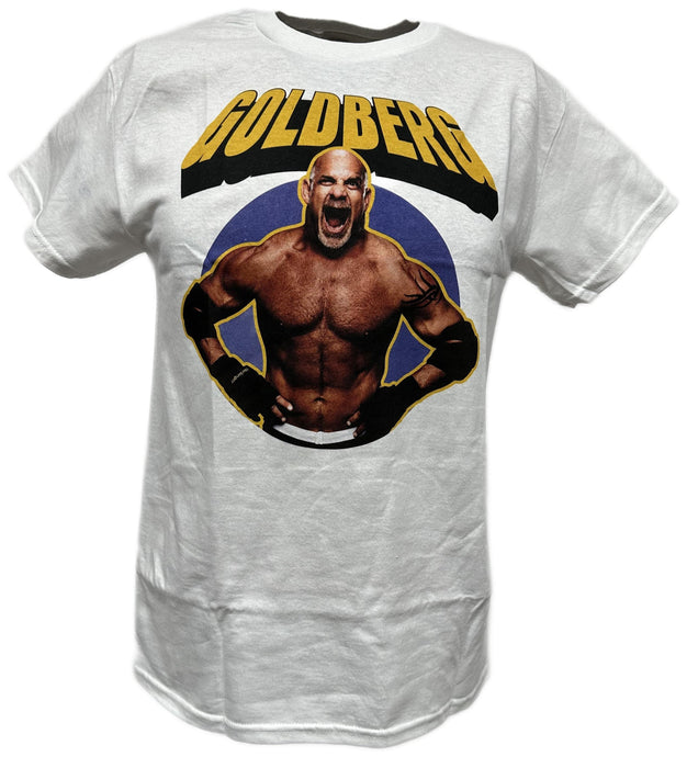 Bill Goldberg Retro WWE Mens White T-shirt Sports Mem, Cards & Fan Shop > Fan Apparel & Souvenirs > Wrestling by EWS | Extreme Wrestling Shirts