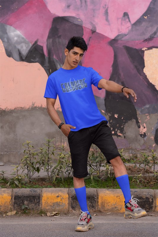 Bill Goldberg Royal Blue Mens T-shirt by EWS | Extreme Wrestling Shirts