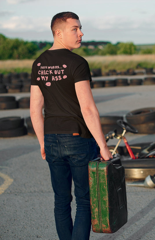 Billy Gunn Four Words Mens Black T-shirt by EWS | Extreme Wrestling Shirts