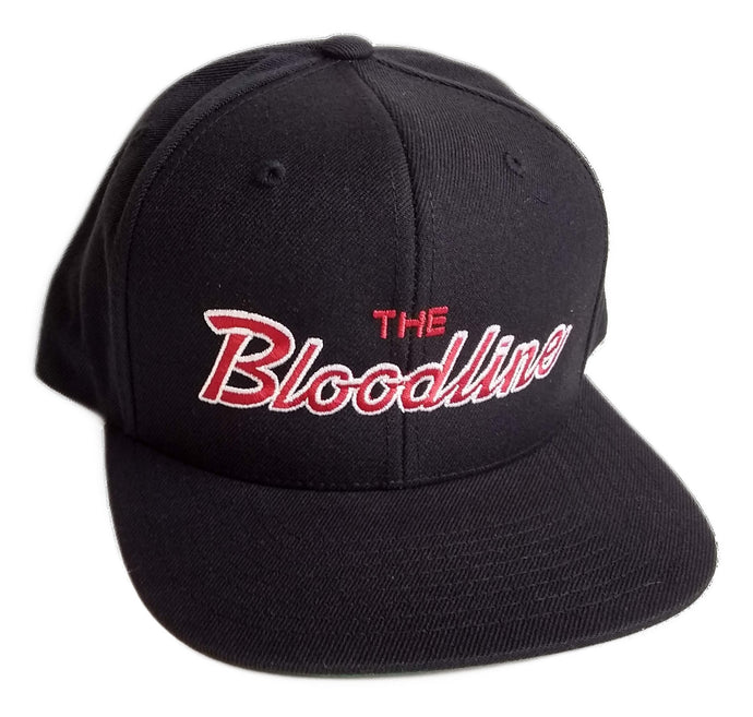 Black The Bloodline Chalk Line Men's Hat by WWE | Extreme Wrestling Shirts