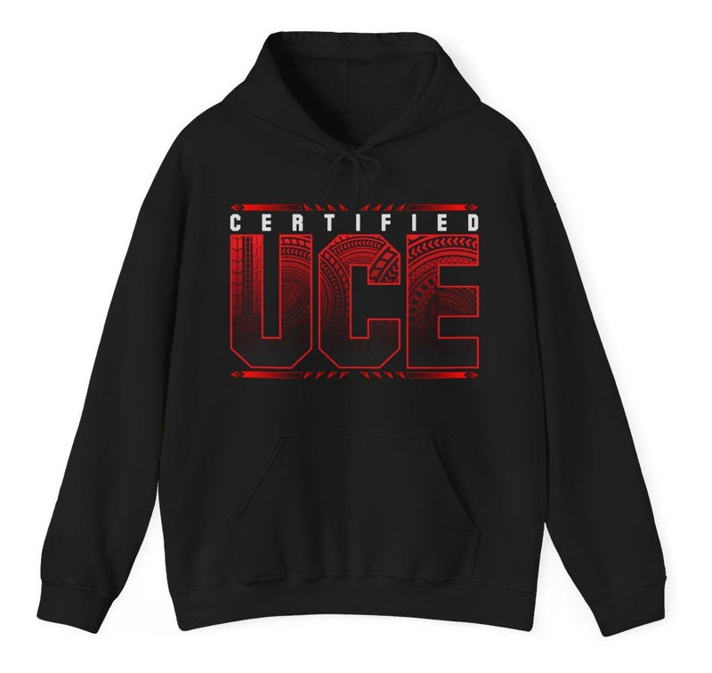 Load image into Gallery viewer, Bloodline Certified UCE Roman Reigns Black Hoody Sweatshirt by EWS | Extreme Wrestling Shirts
