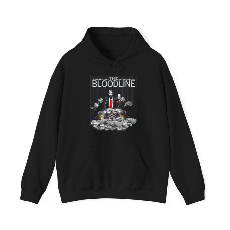 Load image into Gallery viewer, Bloodline Roman Reigns Usos Black Hoody Sweatshirt by EWS | Extreme Wrestling Shirts
