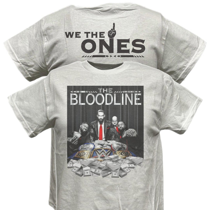 Bloodline Roman Reigns We The Ones Usos White T-shirt by EWS | Extreme Wrestling Shirts