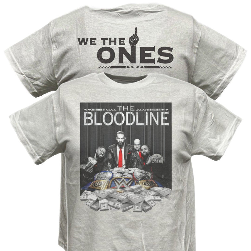 Load image into Gallery viewer, Bloodline Roman Reigns We The Ones Usos White T-shirt by EWS | Extreme Wrestling Shirts
