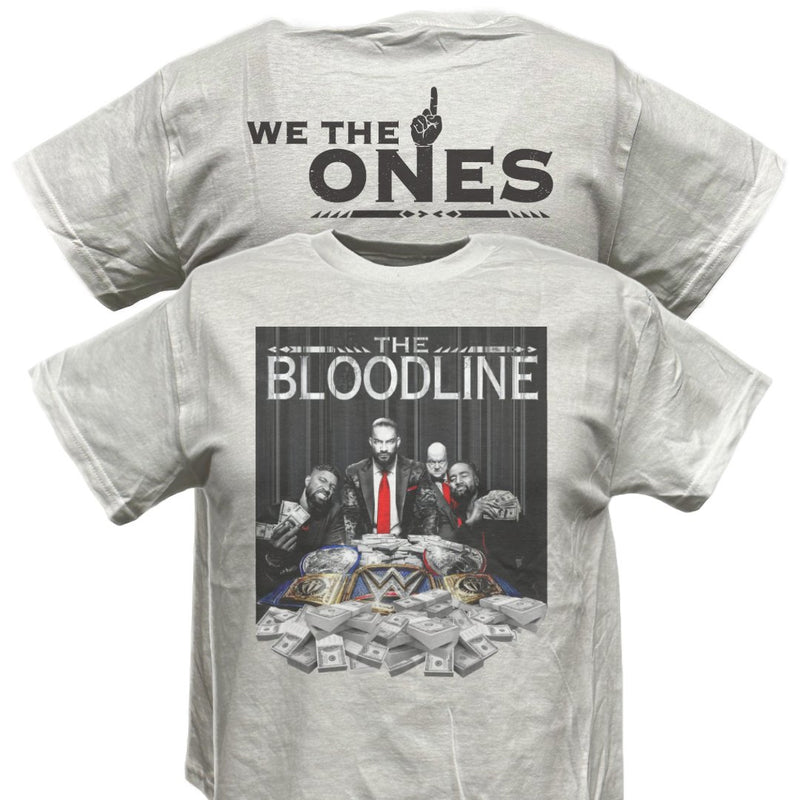 Load image into Gallery viewer, Bloodline Roman Reigns We The Ones Usos White T-shirt by EWS | Extreme Wrestling Shirts
