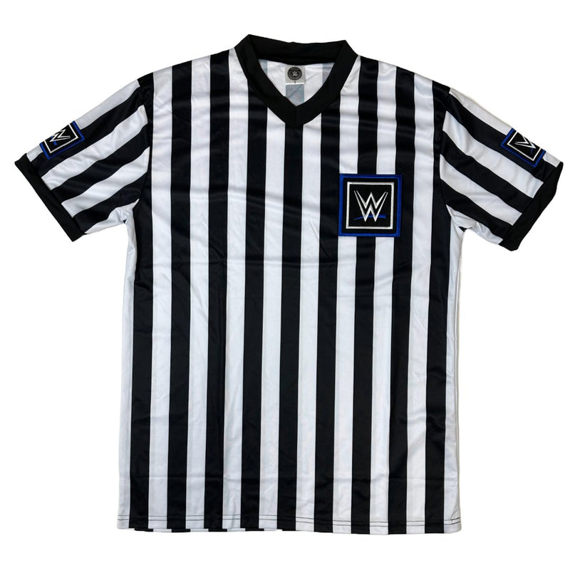 Load image into Gallery viewer, Blue Logo Friday Night Smackdown Referee Shirt by EWS | Extreme Wrestling Shirts
