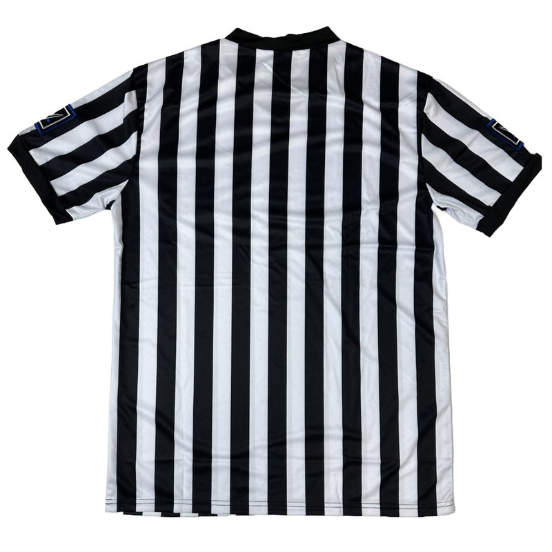 Load image into Gallery viewer, Blue Logo Friday Night Smackdown Referee Shirt by EWS | Extreme Wrestling Shirts
