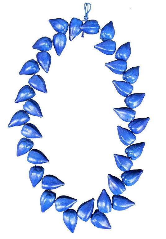Blue Tribal Chief Ula Fala Resin Plastic Necklace for Main Event Jey Uso Costume by EWS | Extreme Wrestling Shirts
