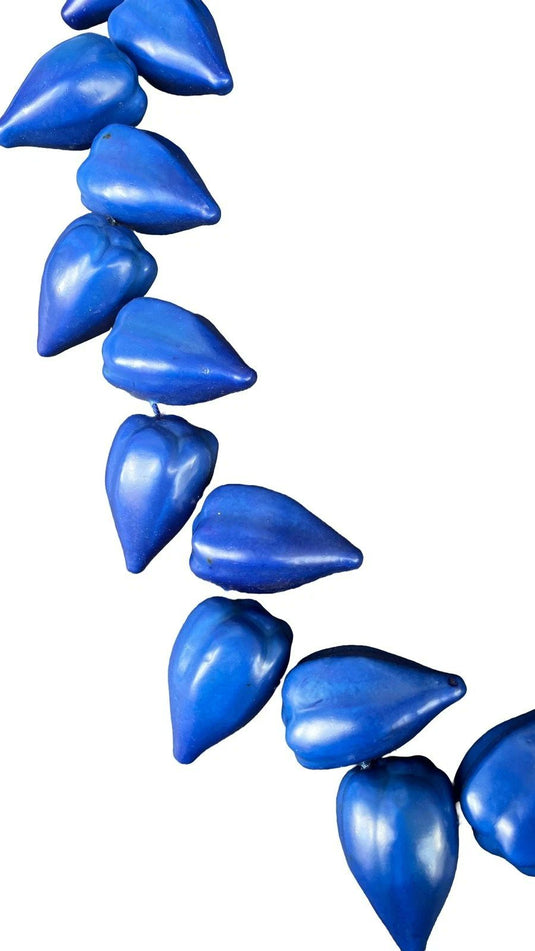 Blue Tribal Chief Ula Fala Resin Plastic Necklace for Main Event Jey Uso Costume by EWS | Extreme Wrestling Shirts