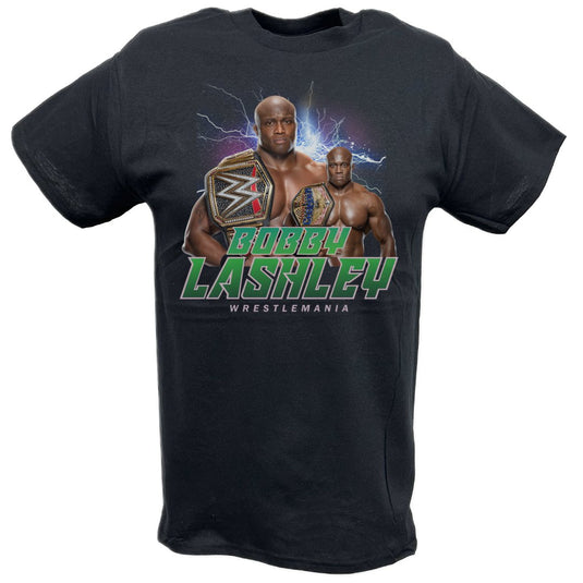 Bobby Lashley Belt Black T-shirt by EWS | Extreme Wrestling Shirts