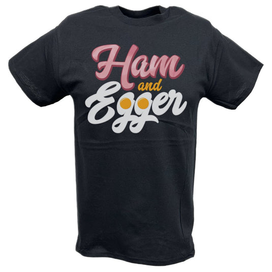 Bobby The Brain Heenan Ham and Egger Black T-shirt by EWS | Extreme Wrestling Shirts