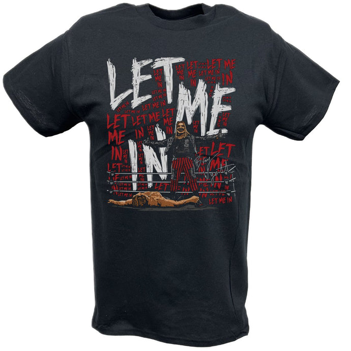 Bray Wyatt Let Me In Repeat Logo T-shirt by EWS | Extreme Wrestling Shirts