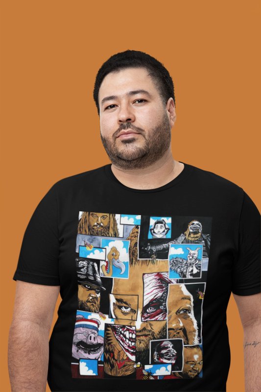 Load image into Gallery viewer, Bray Wyatt Puzzle Pieces T-shirt by EWS | Extreme Wrestling Shirts
